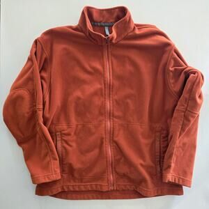 Vintage Y2K Patagonia Micro Synchilla Mens Fleece Full Zip Jacket Orange Size XL